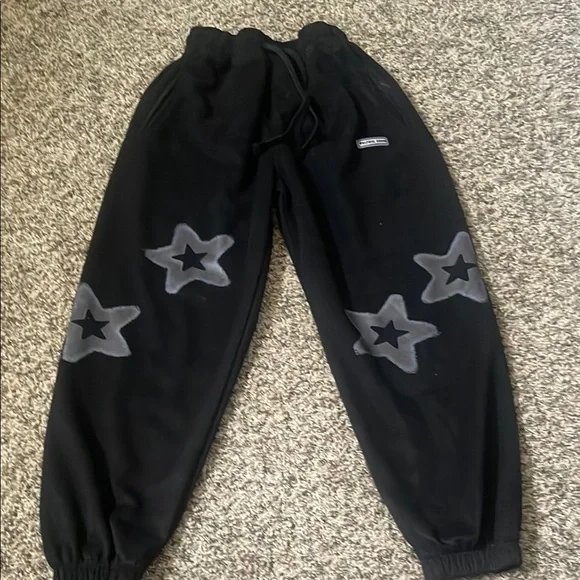 Aelfric Eden Sweatpants Star Graphic Drawstring Pants Casual Jogger/ unisex - Picture 4 of 10